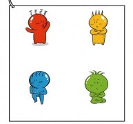 红黄蓝绿四种性格底色测试题